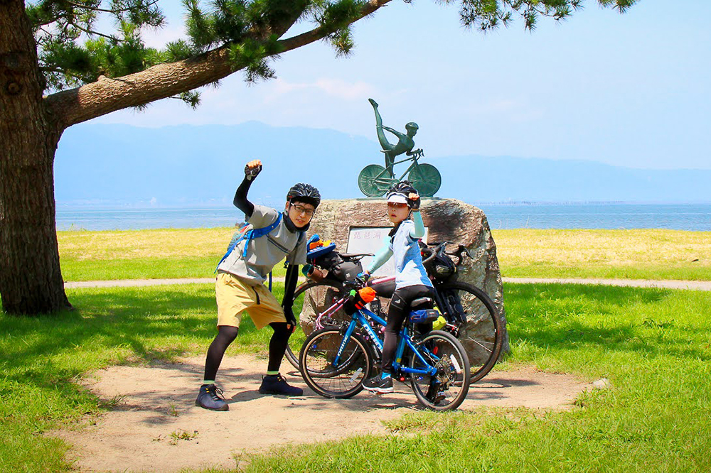 親子で夏の挑戦！バイクパッキングスタイルで子どもと行く、琵琶湖1周ライド（ビワイチ）