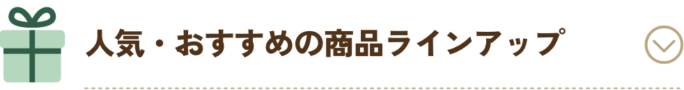 人気・おすすめの商品ラインアップ