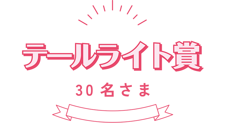 テールライト賞：30名さま