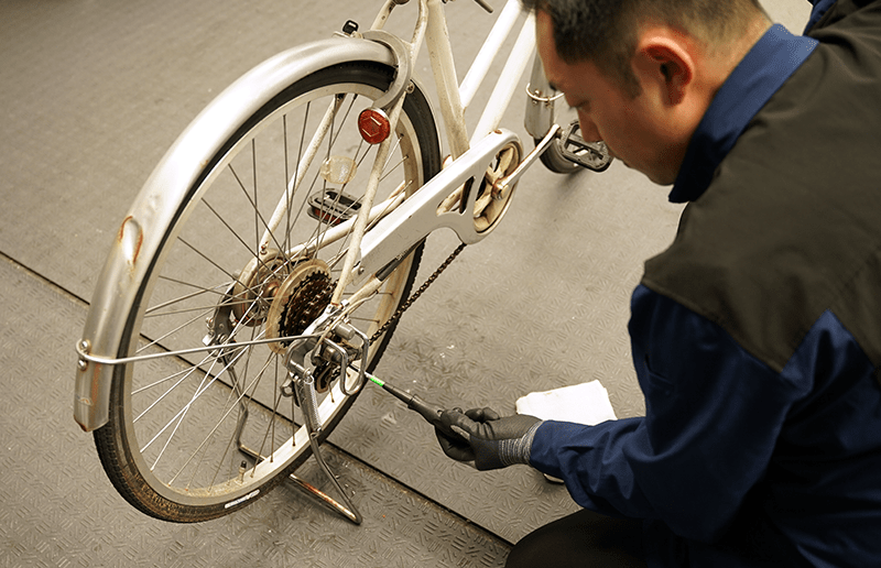 自転車のメンテナンス