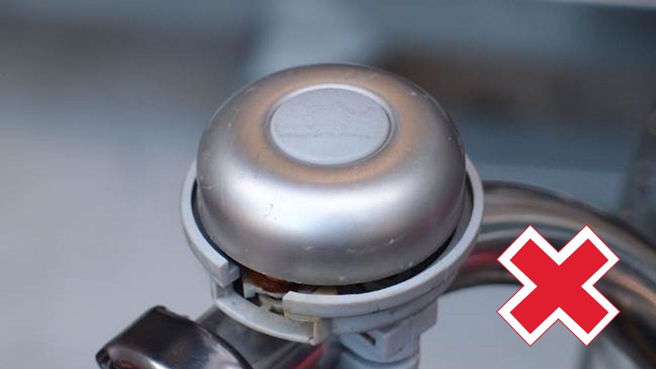 破損して鳴らせない状態