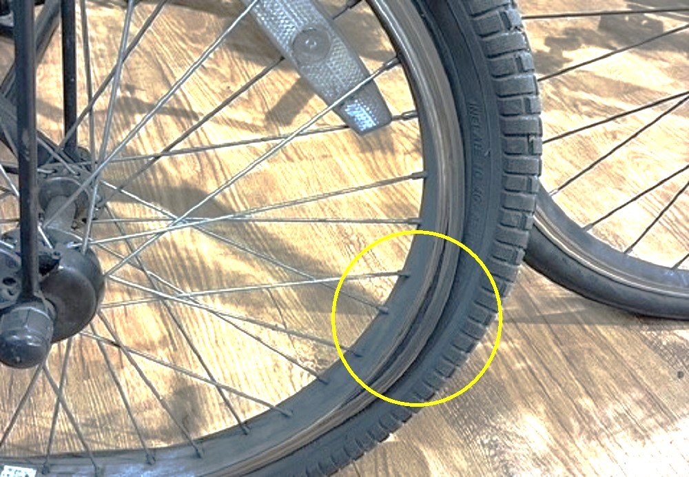 割れてしまったリム