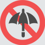 傘さし運転禁止