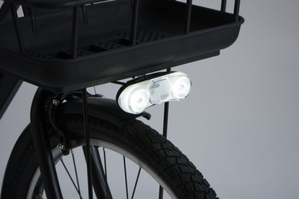 夜道も明るい走行！ライト