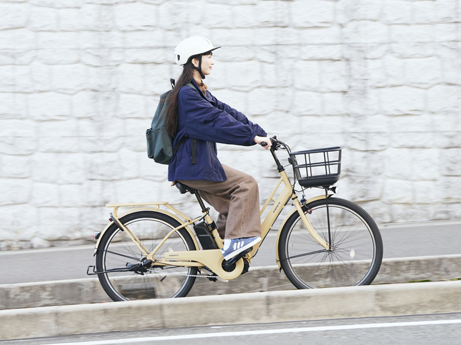 坂道も疲労感なく通学できる／アシスト効率もUP