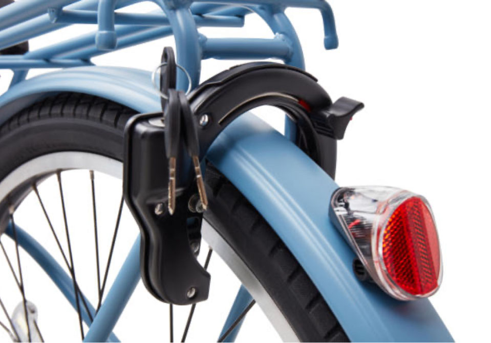 大切な自転車を盗難から守り、駐輪時の狭い場所でも施錠開錠操作が簡単
