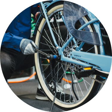 タイヤチューブ交換写真